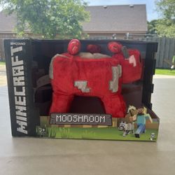 JINX Mojang Minecraft 9" Mooshroom Plush Stuffed Toy (with Display Box)