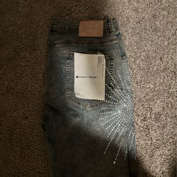 purple jorts size 36(L)