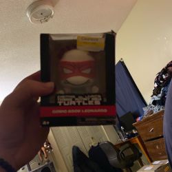 ninja turtle action figure or something 