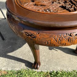 Vintage Chinese Carved Coffee table