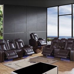 Power Reclining Sofa Set With LED Lighting  $1999
