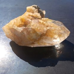 Natural Orange Calcite Crystal Cluster Original Stone Reiki