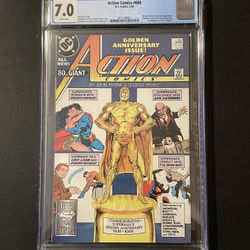 Vintage DC Superman Action Comic #600 Graded 