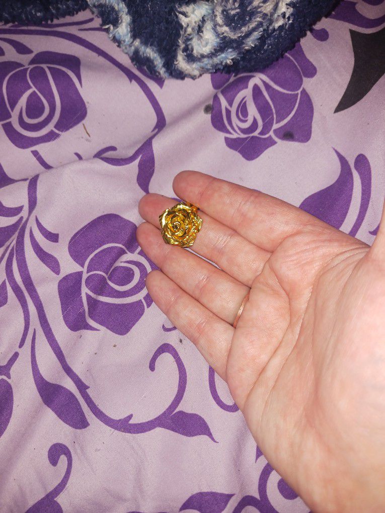 Gold Rose Ring 