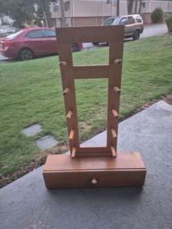 JAPANESE style wooden knife stand