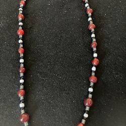 Hematite And Beaded Necklaces 
