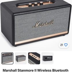 Marshall Stanmore II Wireless Bluetooth Speaker - Black