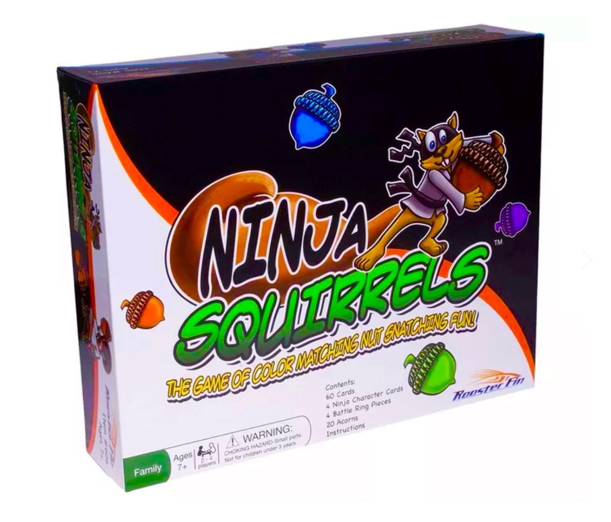 NIB Board Game Toy Ninja Squirrels Kids Play Toddlers Boys Girls Gift