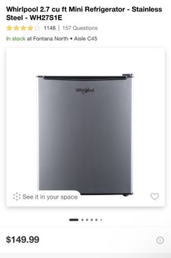 Whirlpool 2.7 cu ft Mini Refrigerator