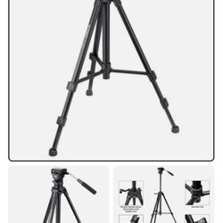 Magnus VT-300 Portable Video Camcorder Tripod With Fluid Head