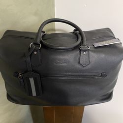 Ralph Lauren Polo pebble leather duffel bag
