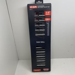 Icon Professional Deep Impact Socket Set 207772/11