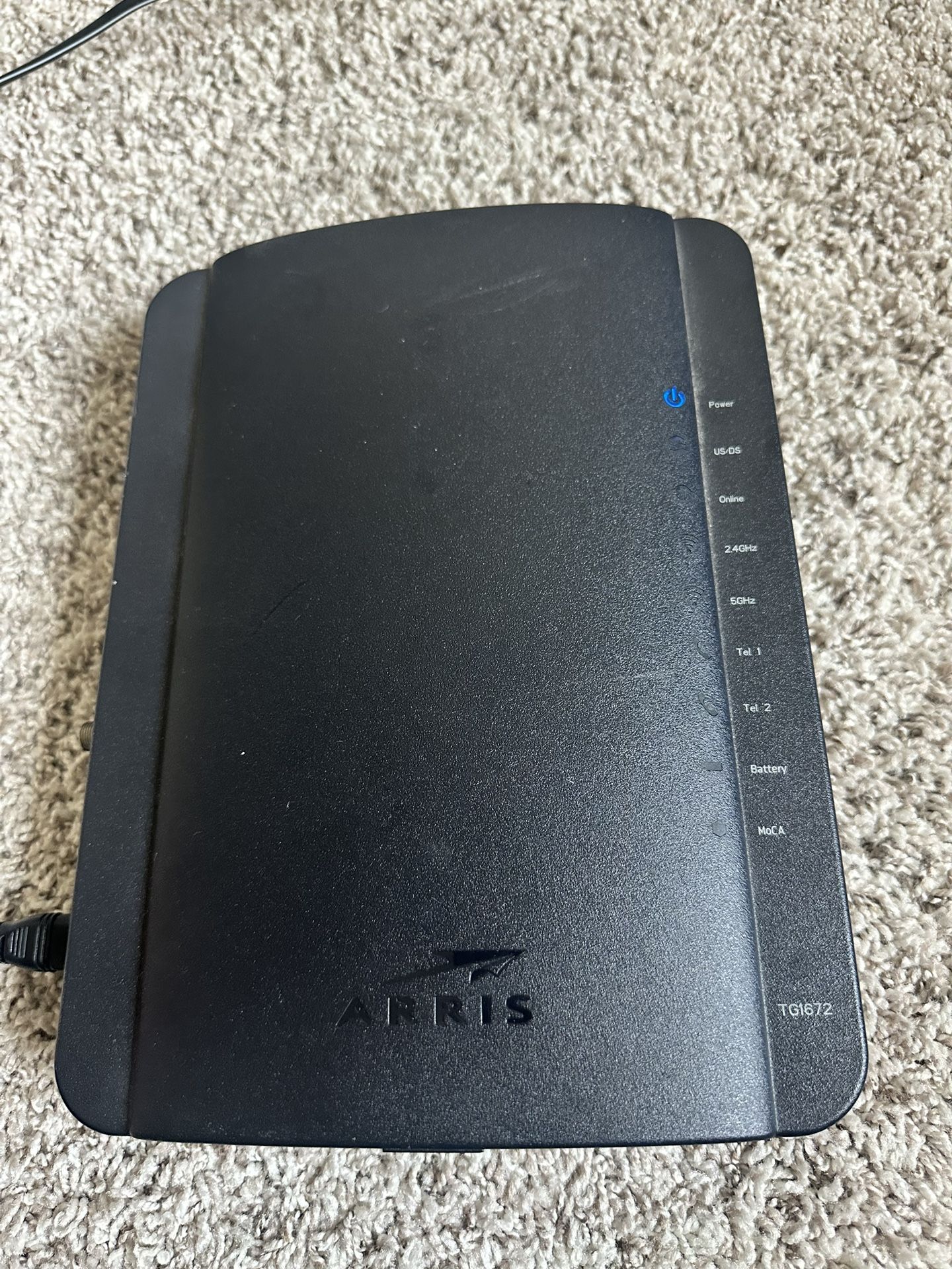 Arris TG1672G Gateway WIFI (2.4GHz - 5.0GHz) 4 Port Modem