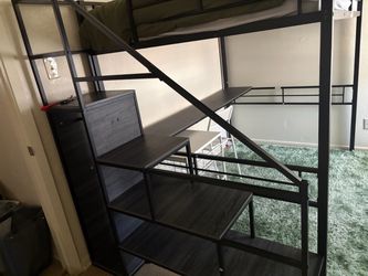 Full loft bed/ mattress not included