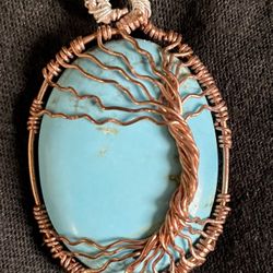 Awesome Gift Idea! Hand Crafted Turquoise Pendant 