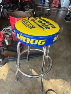 Vintage man cave stool