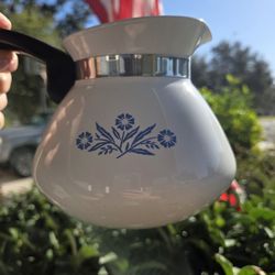 Corningware Blue Cornflower Coffee/Tea Pot With Lid
