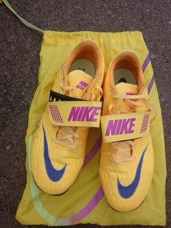 Nike Zoom Track Spikes Yellow Purple