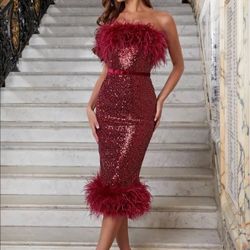 Nadine Merabi Red Dress for Sale in Sugar Land, TX - OfferUp