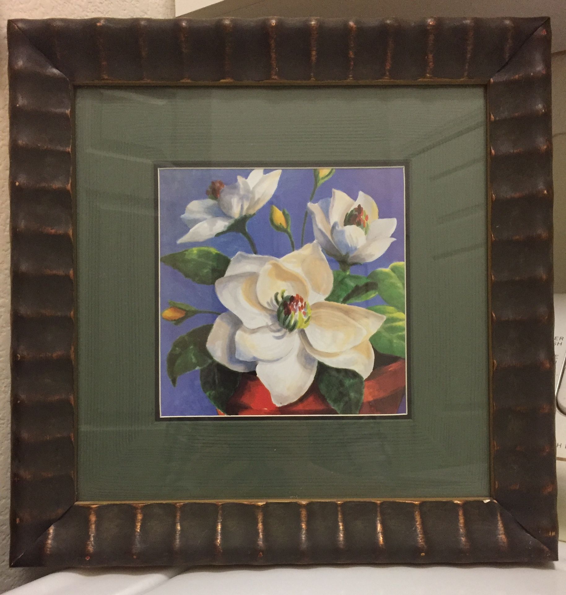 Hawaiian/Tiki Print - Double Matted & Beautifully Framed 