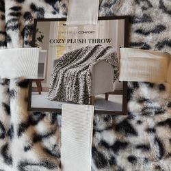Animal Print Soft Throw