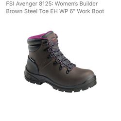Women Work Boots Size 8