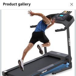 New in box Treadmill with Incline, FUNMILY 3.5HP Heavy Duty Folding Treadmill for Home, 400 lb Capacity Walking Running Machine with Body Fat Measurem