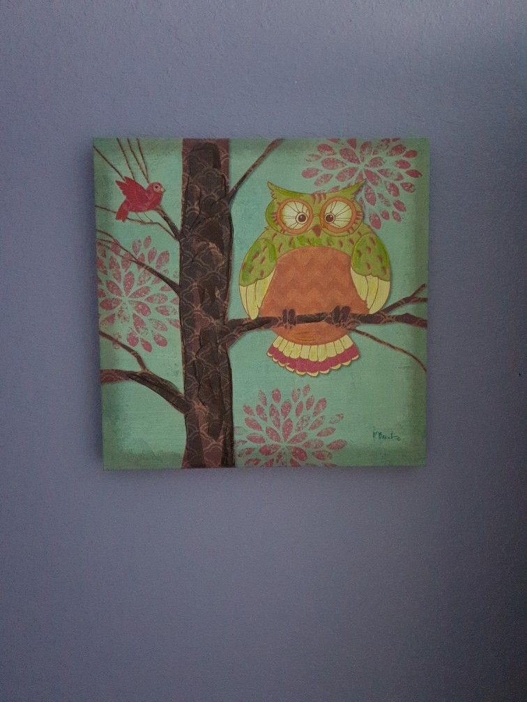 Owl Canvas Wall Art