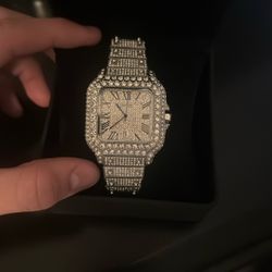 Rhinestone Cartier Watch 