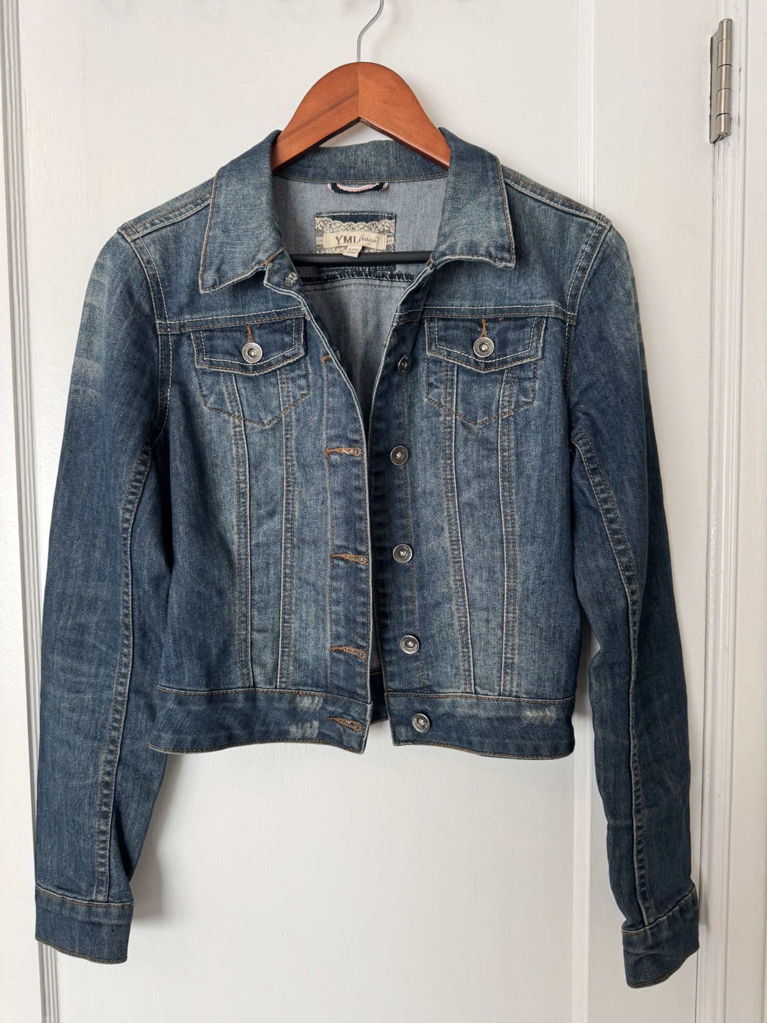 YMI Cropped Denim Jacket