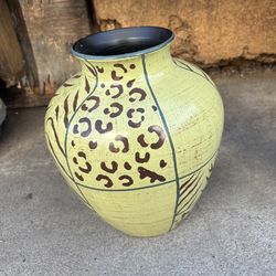 Animal Print Ceramic Vase