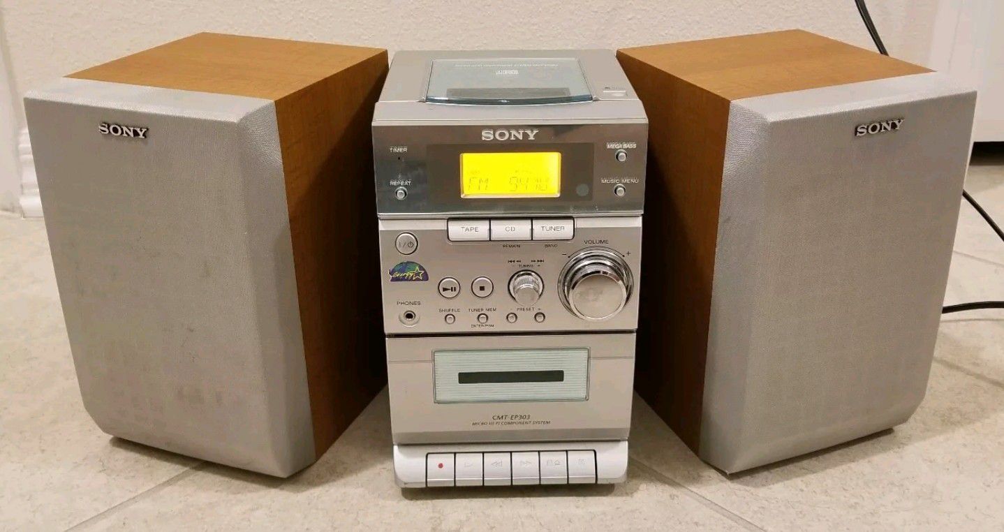 Sony Micro Hi-Fi Component Stereo Sound Speaker System CMT-EP303