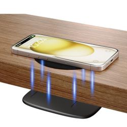 Invisible Wireless Charger - 40MM(1.57") Under Desk Wireless Phone Charger - Hidden Charging Station 