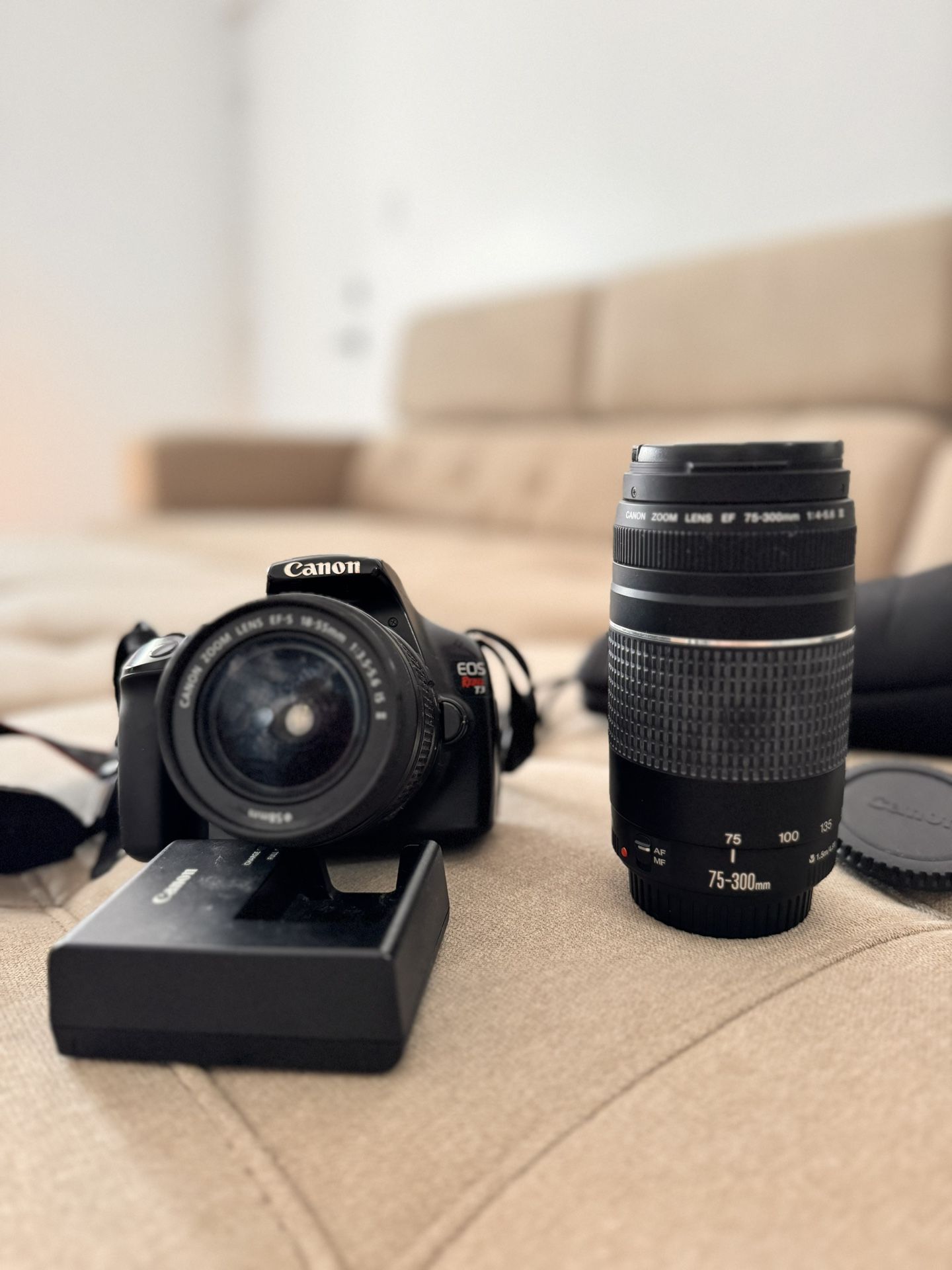 Canon T3 rebel + 2 Lenses 