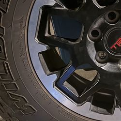 4 TRD OEM TIRES AND RIMS