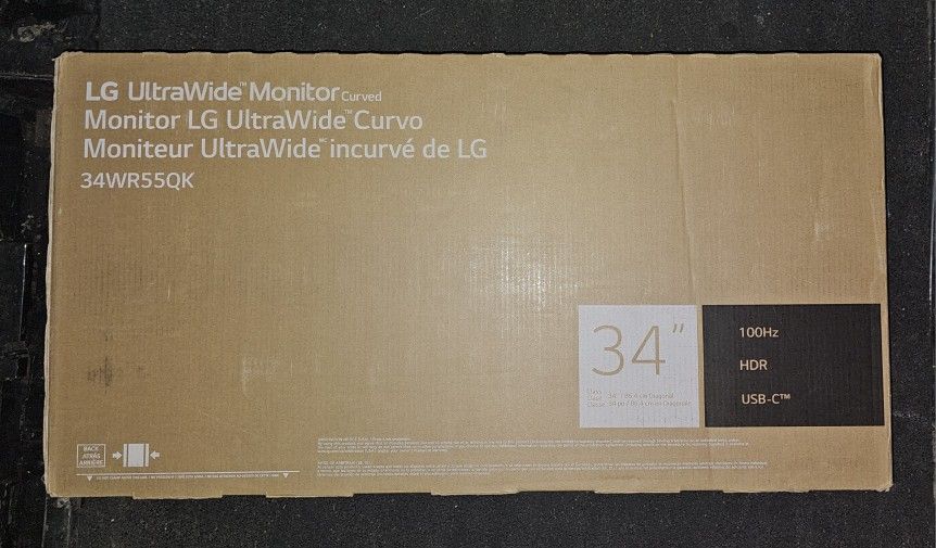 LG - 34" VA Curved UltraWide WQHD 100Hz Monitor with HDR 10 (HDMI, DisplayPort, USB-C) - Black