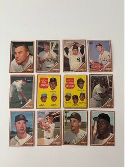 1962 Topps baseball cards 66 different cards