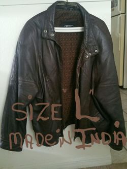 Leather jacket (L)