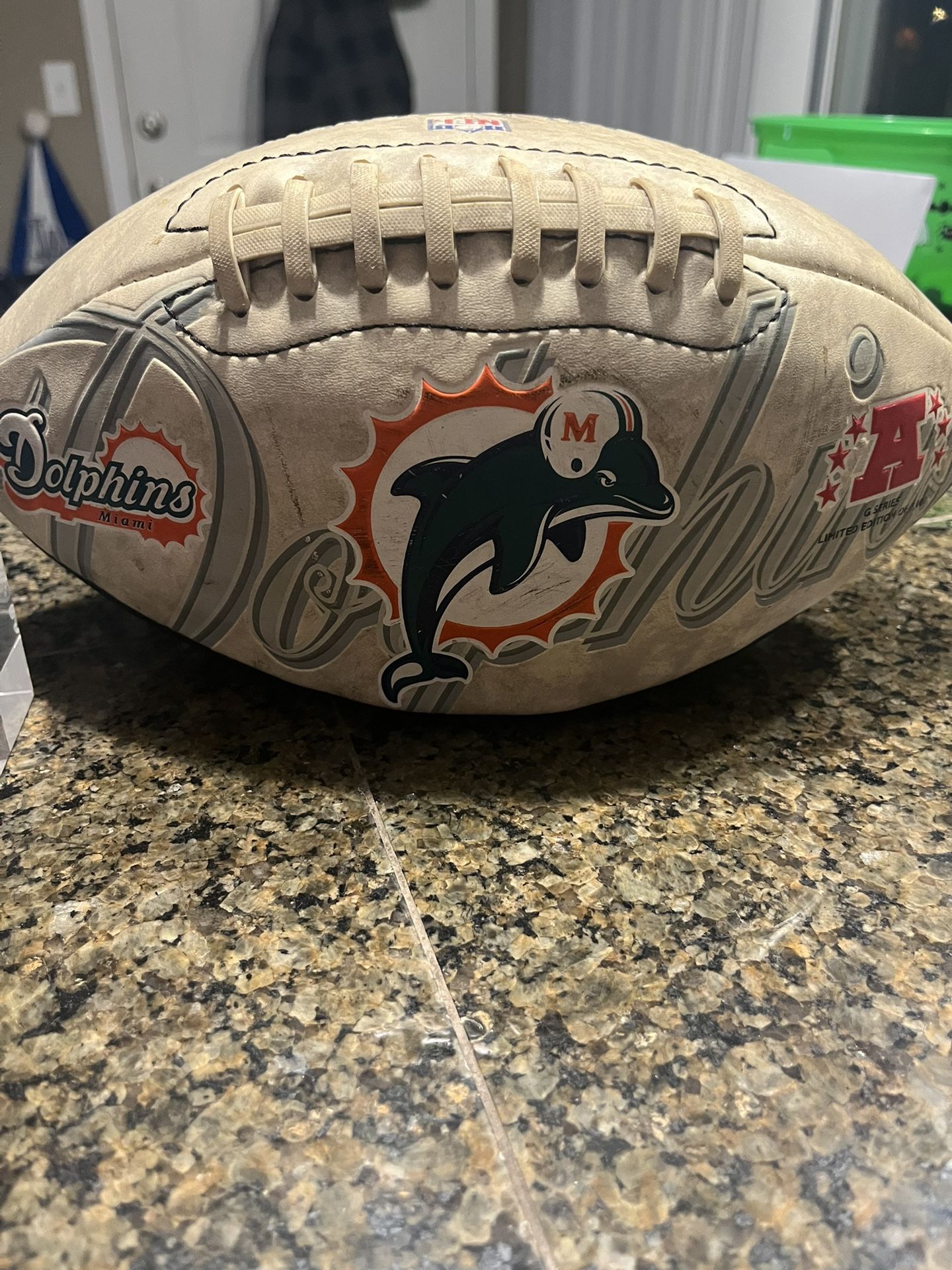 Miami Dolphins Football And Glass 3d Paper Weight great Deal