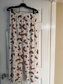 NEW Plush Christmas Dachshund Lounge Pants — $15 Each