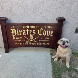 Pirates cove sign
