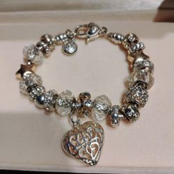 Pandora Silver Heart Bracelet