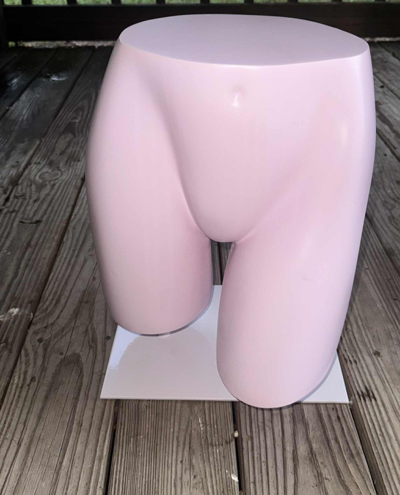 Bottom part mannequin (pink) decor or side stand or use to display clothing
