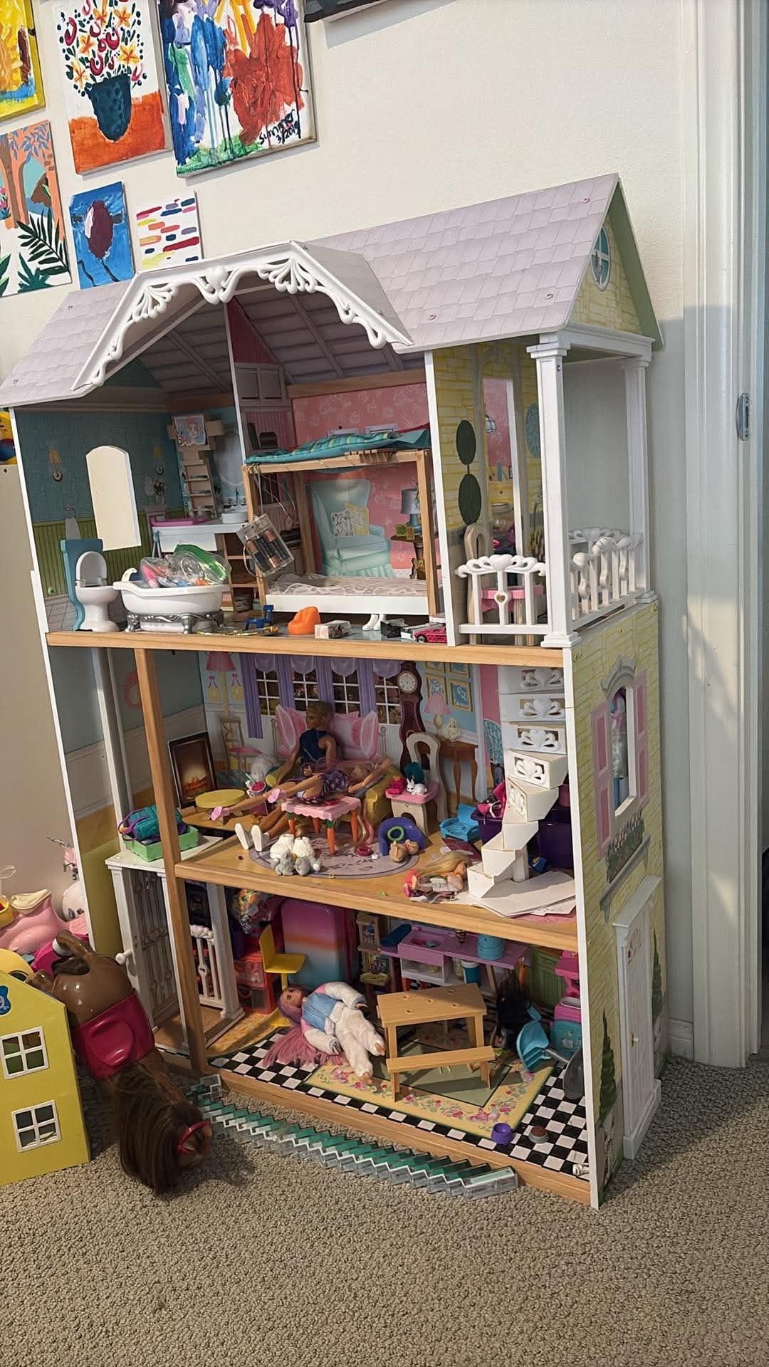 Wooden doll house