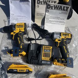 XR 3 Speed Impact / Atomic Drill Driver 2.0 Ah Batteries, 4.0 Charger And Bag All New 