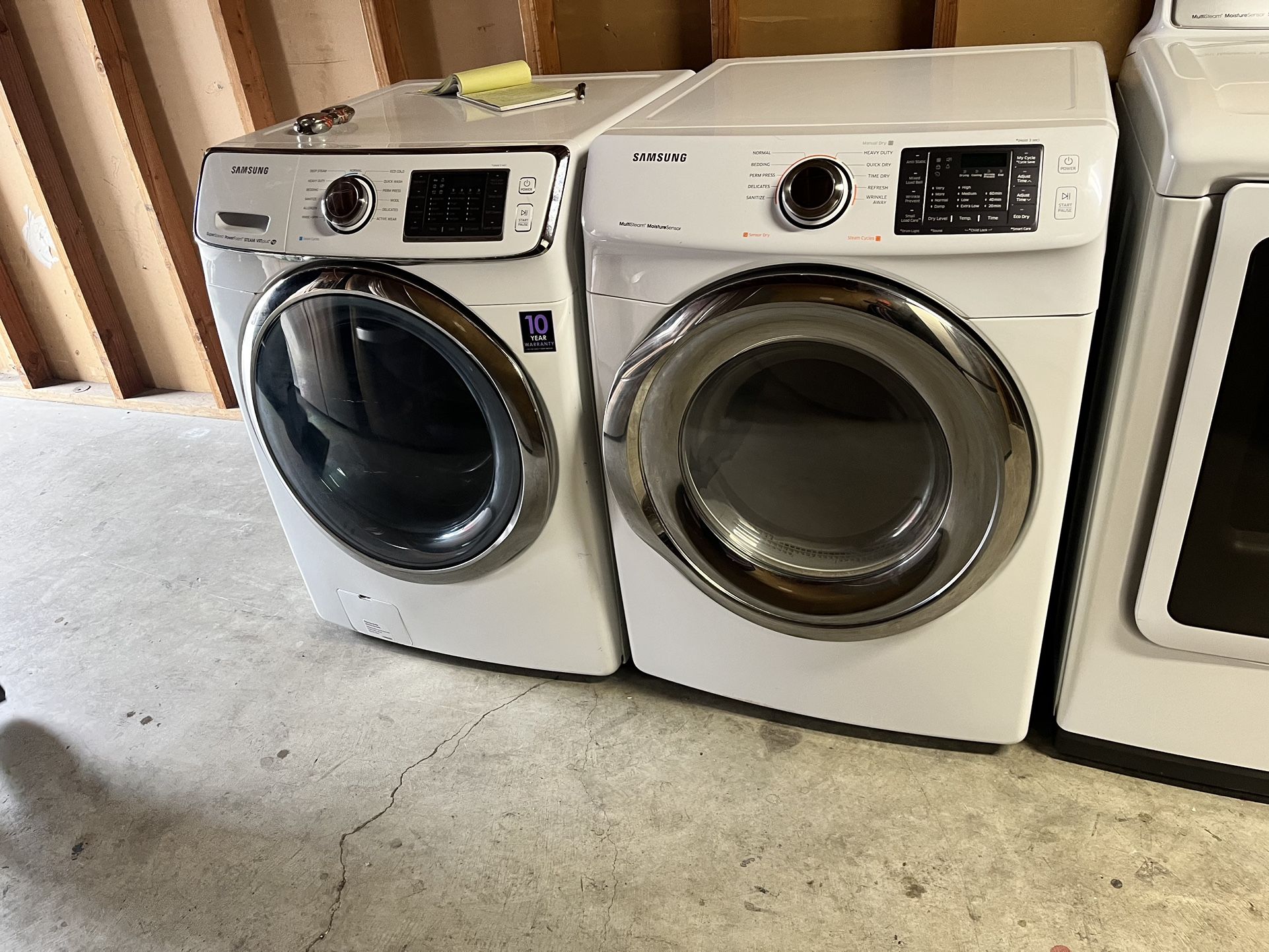 Samsung Set Gas Dryer And Washer 