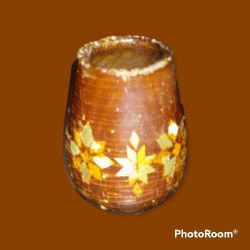 Handmade Miniature Wooden Vase 