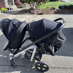 Maxi Code Double Stroller And Infant Car Seat Bundle 