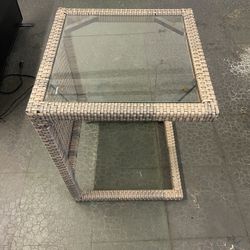 End Table With Glass