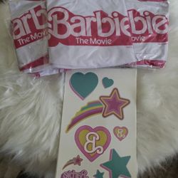 NEW The Barbie Movie Promotional Beach Ball & Sticker Sheet